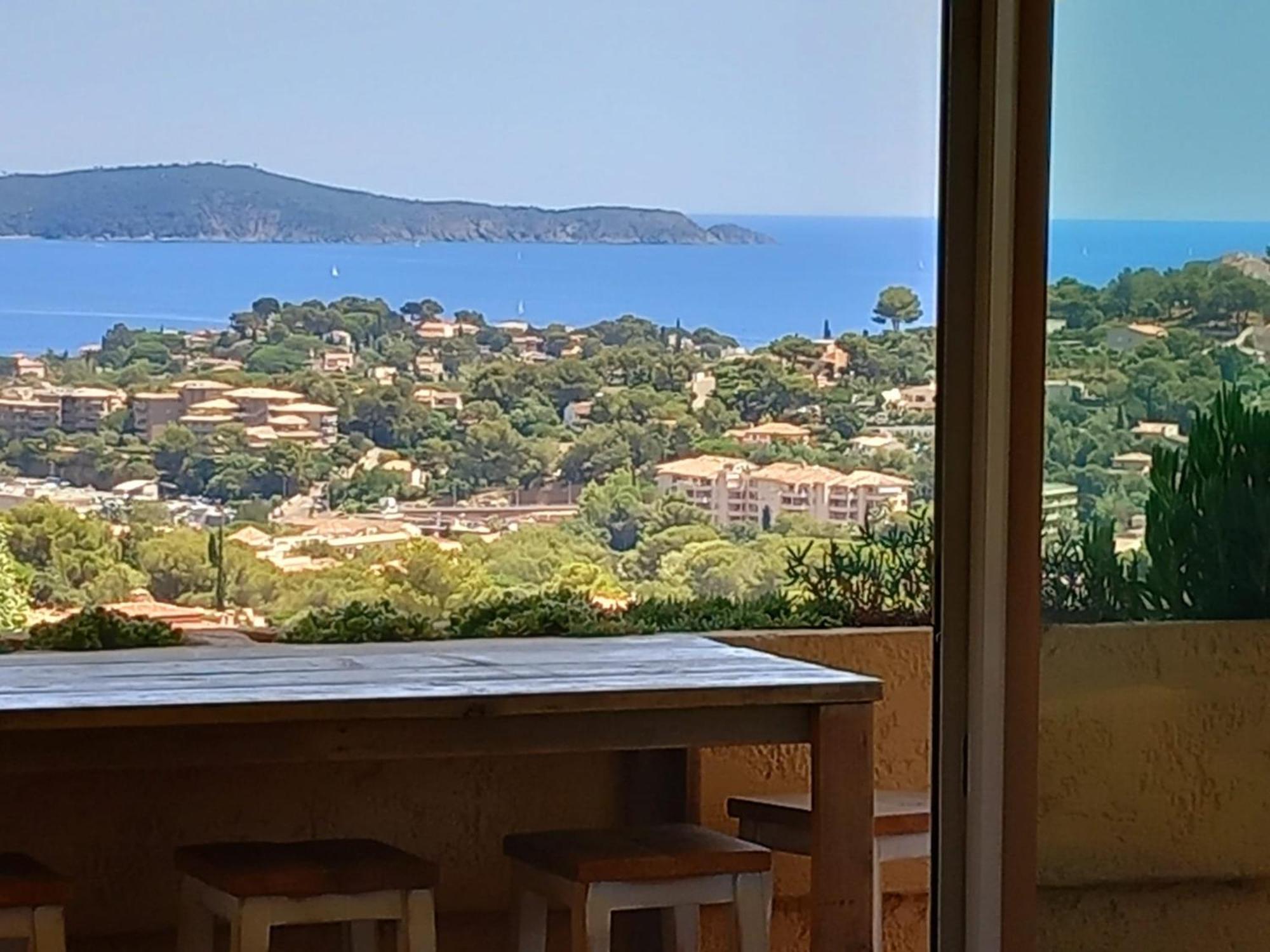 4-Star Private Villa With Heated Pool And Panoramic Sea View At Gulf De Saint Tropez Cavalaire-sur-Mer Exteriör bild